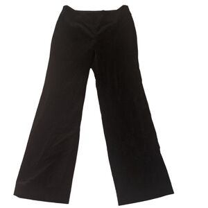 Ann Taylor Petites Black Velvet Pants Woth Side Zipper Size 0P